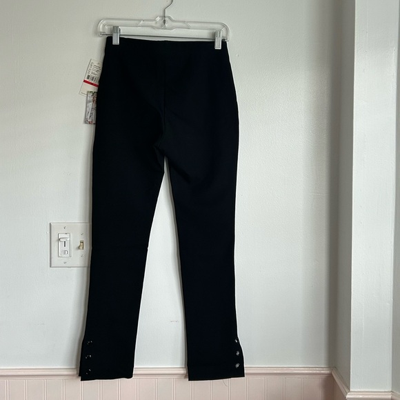 NWT Black Ponte Leggings Pants Skinny Classic Capsule Office Timeless Preppy - Picture 2 of 5